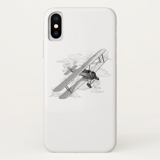 Coques Case-Mate iPhone Biplane d'aviation classique (Dos)