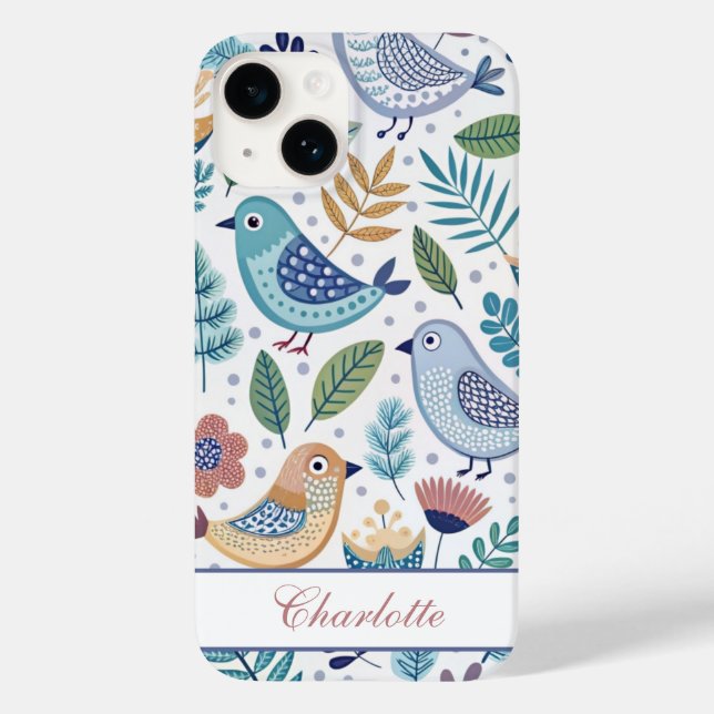 Coques Case-Mate iPhone Bird Botanical Perzonalized (Verso)