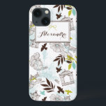 iPhone 13 Case Birdcages Motif Personnalisé iPad Mini Case<br><div class="desc">Mini coque iPad personnalisable avec des cages d'oiseaux et des fleurs design. D'autres couleurs et des articles similaires sont disponibles.</div>