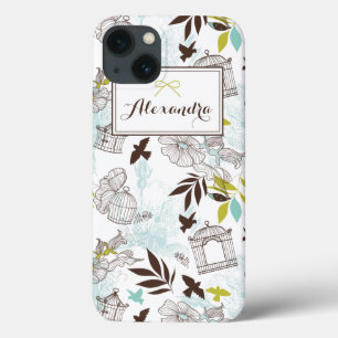 iPhone 13 Case Birdcages Motif Personnalisé iPad Mini Case