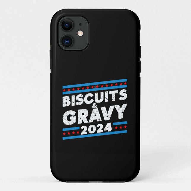 Coques Case-Mate iPhone Biscuits et Gravy 2024 élection présidentielle (Dos)