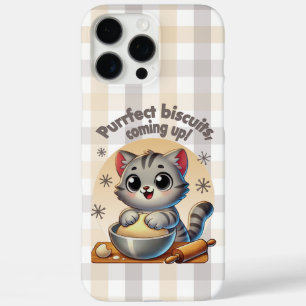 Coque iPhone 16 Pro Max "Biscuits parfaits, en route" Kneading Cat