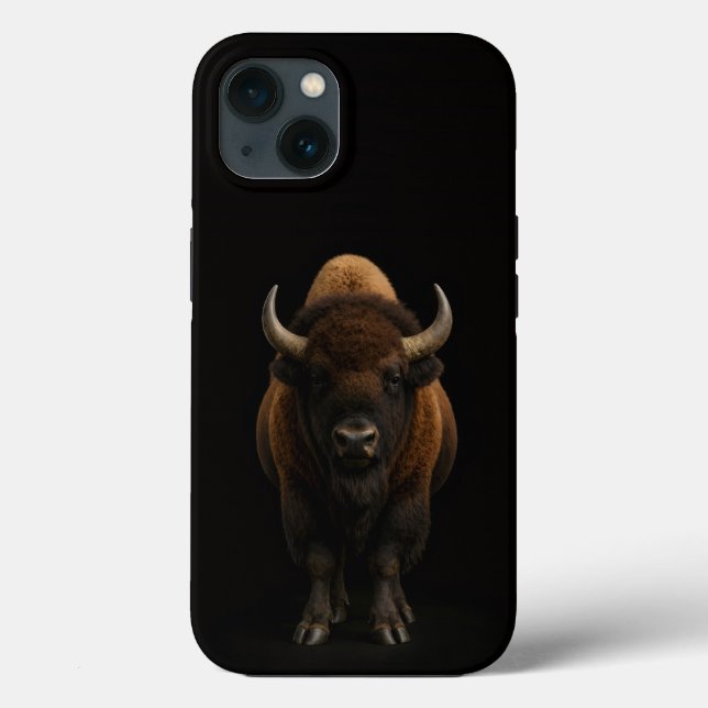 Coques Case-Mate iPhone Bison américain Noir 4 Luxe iPhone 13 (Verso)