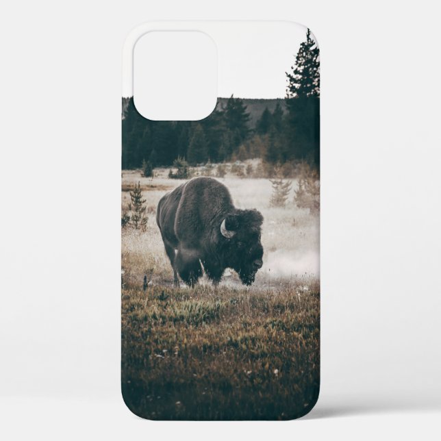 Coques Case-Mate iPhone BISON Brown SUR LE CHAMP GRASS BROWN PENDANT LA JO (Verso)
