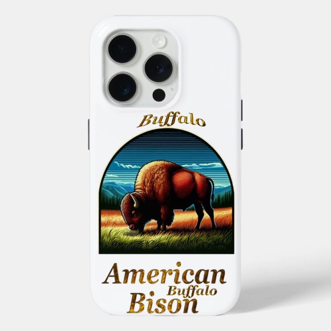 Coques Case-Mate iPhone Bison de Buffalo américain (Verso)