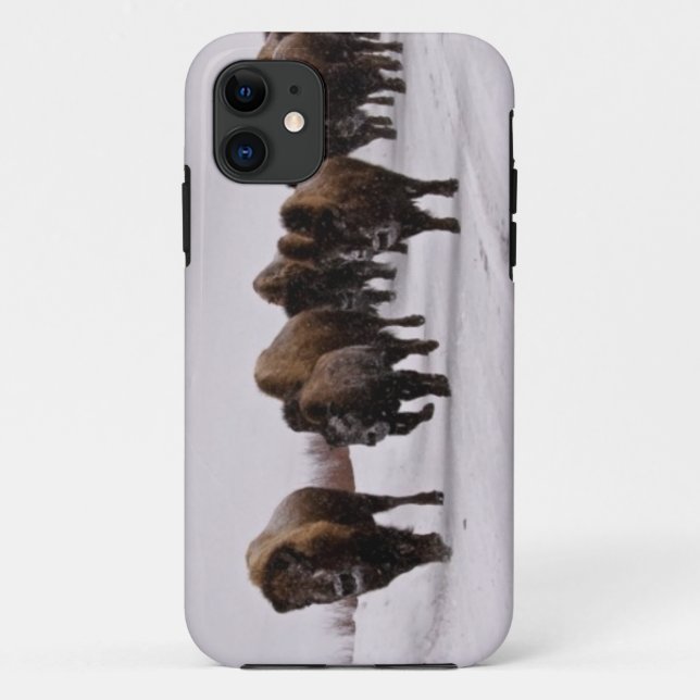 Coques Case-Mate iPhone Bison en hiver (Dos)