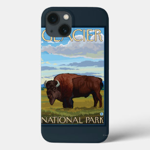 iPhone 13 Case Bison Scene - Parc national des Glaciers, MT