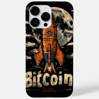 Coque Case-Mate iPhone Bitcoin hodl and rocket to the moon design
