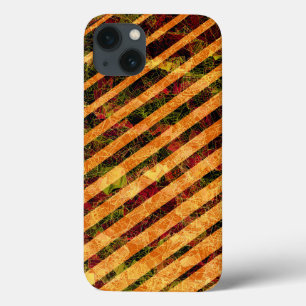 Case-Mate iPhone Case Bizarre rayures orange et petits carrés rayés