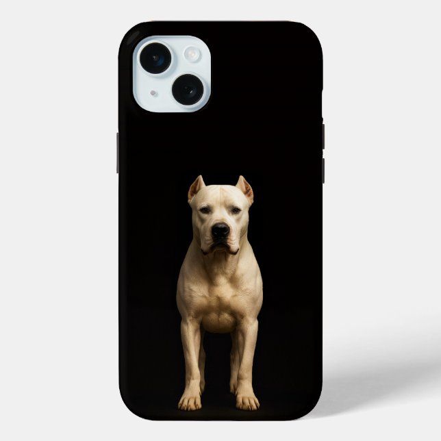 Coques Case-Mate iPhone Black 4 Luxe, Bold Dogo Argentino iPhone 15 Plus (Verso)