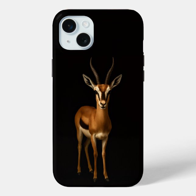 Coques Case-Mate iPhone Black 4 Luxe, Gazella Élégante iPhone 15 Plus (Verso)