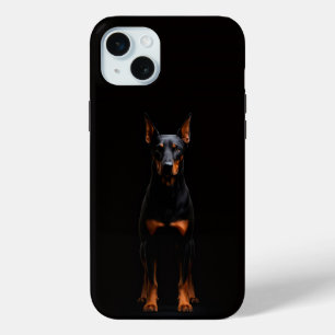 Coque Case-Mate iPhone Black 4 Luxe, Guardian Doberman iPhone 15 Plus