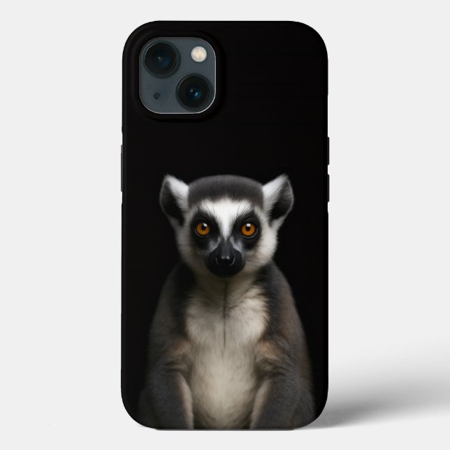 Coques Case-Mate iPhone Black 4 Luxe iPhone 13, Lemur Gentil (Verso)