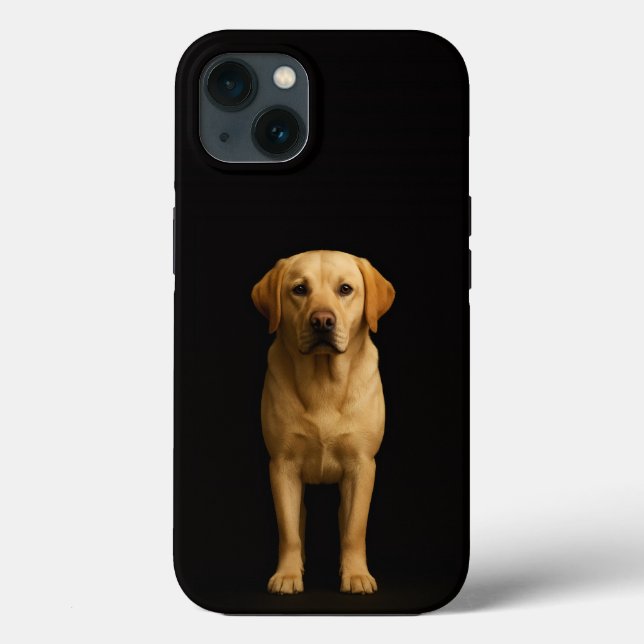Coques Case-Mate iPhone Black 4 Luxe iPhone 13, Minimalist Labrador (Verso)