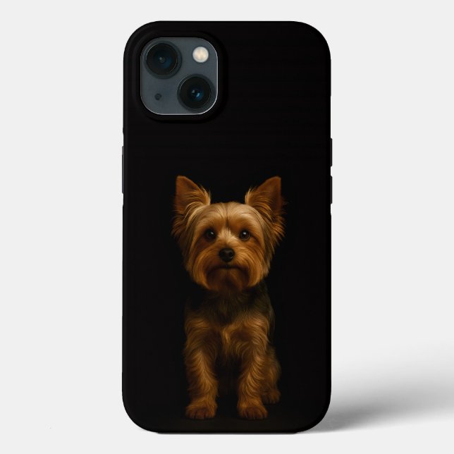 Coques Case-Mate iPhone Black 4 Luxe iPhone 13, Yorkshire Terrier (Verso)