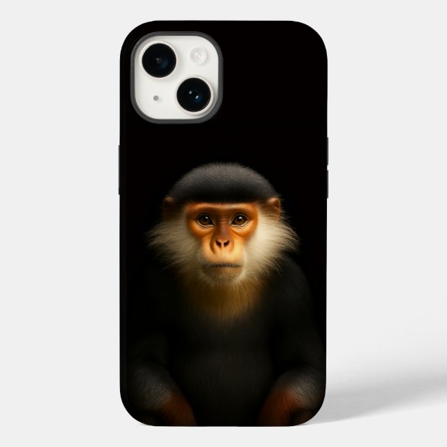 Coques Case-Mate iPhone Black 4 Luxe iPhone 14 Case-Mate, Red Douc Langur (Verso)