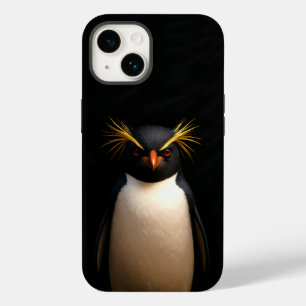 Coque Case-Mate iPhone Black 4 Luxe iPhone 14 Mate, Rockhopper Penguin