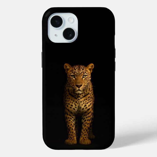 Coques Case-Mate iPhone Black 4 Luxe iPhone 15 Case, Majestic Leopard (Verso)