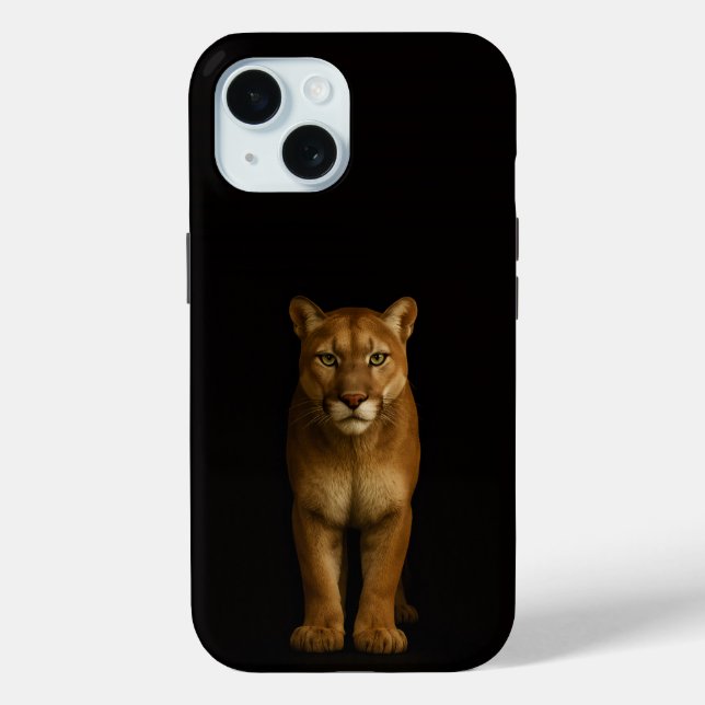 Coques Case-Mate iPhone Black 4 Luxe iPhone 15 Case, Silent Prime Puma (Verso)