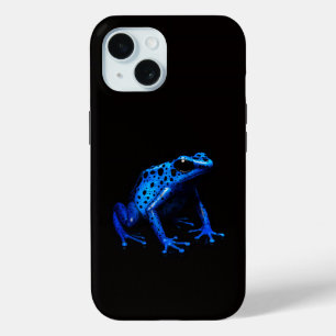 Coque Case-Mate iPhone Black 4 Luxe iPhone 15 Coque, Blue Frog