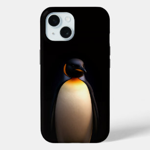 Coque Case-Mate iPhone Black 4 Luxe iPhone 15 Coque, Empereur Penguin