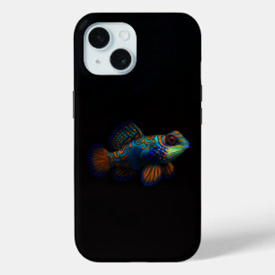 Coque Case-Mate iPhone Black 4 Luxe iPhone 15 Coque, Mandarin Dragonet