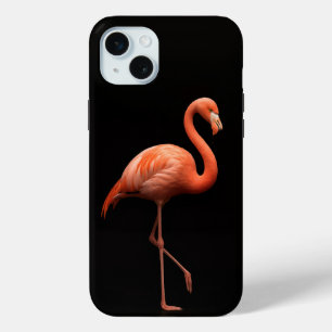 Coque Case-Mate iPhone Black 4 Luxe iPhone 15 Plus, Flamant rose rose