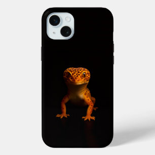Coque Case-Mate iPhone Black 4 Luxe iPhone 15 Plus, Léopard Gecko