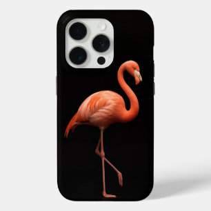 Coque Case-Mate iPhone Black 4 Luxe iPhone 15 Pro Mate, Flamant rose rose