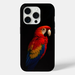 Coque Case-Mate iPhone Black 4 Luxe iPhone 15 Pro Mate, Parrot Scarlet
