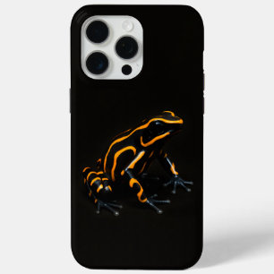 Coque Case-Mate iPhone Black 4 Luxe iPhone 15 Pro Max, Black Orange Frog