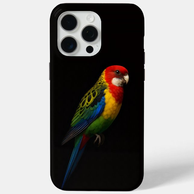 Coques Case-Mate iPhone Black 4 Luxe iPhone 15 Pro Max, Eastern Rosella (Verso)