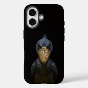 Coque Pour iPhone 16 Black 4 Luxe iPhone 16 Mate, Oiseau Bec-en-Sabot