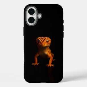Coque Pour iPhone 16 Plus Black 4 Luxe iPhone 16 Plus, Léopard Gecko