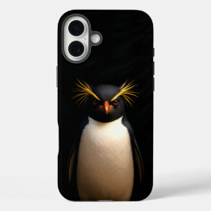 Coque Pour iPhone 16 Plus Black 4 Luxe iPhone 16 Plus, Rockhopper Penguin