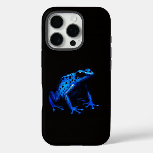 Coque iPhone 16 Pro Black 4 Luxe iPhone 16 Pro, Blue Electric Frog