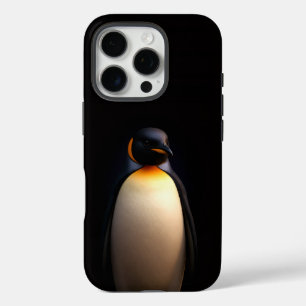 Coque iPhone 16 Pro Black 4 Luxe iPhone 16 Pro, Empereur Penguin