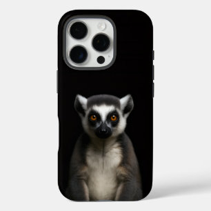 Coque iPhone 16 Pro Black 4 Luxe iPhone 16 Pro, Gentle Lemur