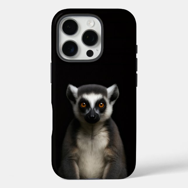 Coques Case-Mate iPhone Black 4 Luxe iPhone 16 Pro, Gentle Lemur (Verso)