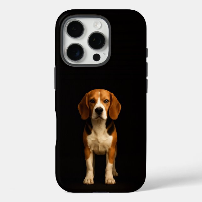 Coques Case-Mate iPhone Black 4 Luxe iPhone 16 Pro, Kind Beagle (Verso)