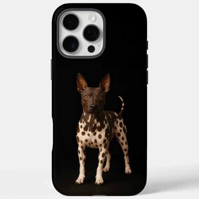 Coques Case-Mate iPhone Black 4 Luxe iPhone 16 Pro Max, Hairless Terrier (Verso)