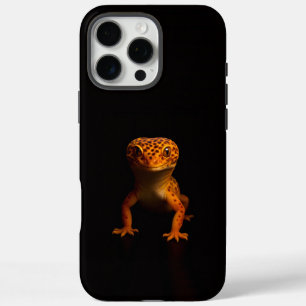 Coque iPhone 16 Pro Max Black 4 Luxe iPhone 16 Pro Max, Léopard Gecko