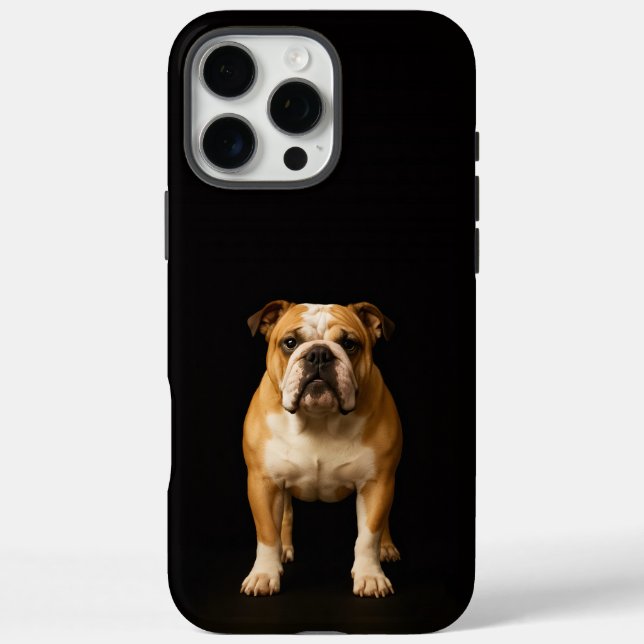 Coques Case-Mate iPhone Black 4 Luxe iPhone 16 Pro Max Stamina Bulldog (Verso)