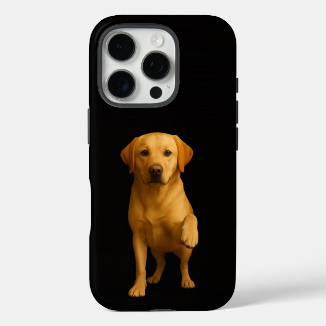 Coques Case-Mate iPhone Black 4 Luxe iPhone 16 Pro, Tender Labrador (Verso)