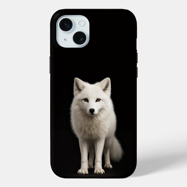 Coques Case-Mate iPhone Black 4 Luxe, Ivory Arctic Fox iPhone 15 Plus (Verso)