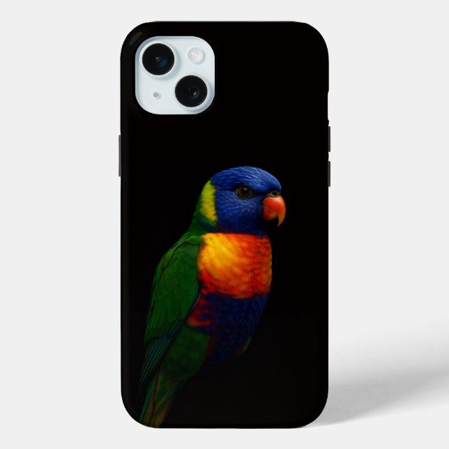 Coques Case-Mate iPhone Black 4 Luxe, Lorikeet Parrot (Verso)