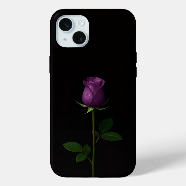 Coques Case-Mate iPhone Black 4 Luxe, Rose Violet Royal iPhone 15 Plus (Verso)