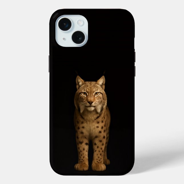 Coques Case-Mate iPhone Black 4 Luxe, Silent Lynx iPhone 15 Plus (Verso)