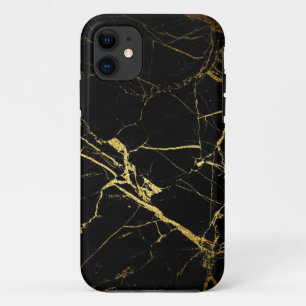 Coque Case-Mate iPhone Black and Gold Marble