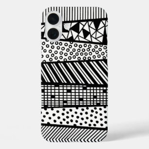 Coque Pour iPhone 16 Plus Black and white